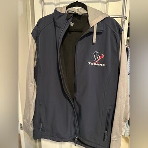 Men’s Dunbrooke Navy/Gray Houston Texans Full-Zip Hoodie Jacket XL